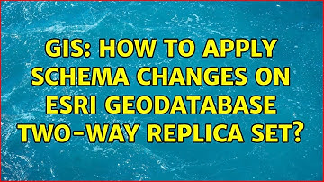 GIS: How to apply schema changes on Esri geodatabase two-way replica set?