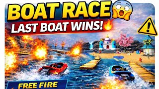 Free Fire BOAT RACE 🚤🔥 | Deadliest Custom Map | Pro Players Fail 😱 screenshot 4