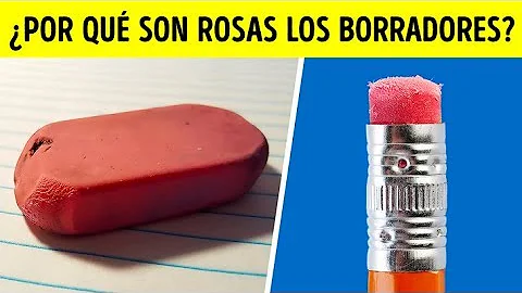 ¿Por qué algunas gomas de borrar son rosas?