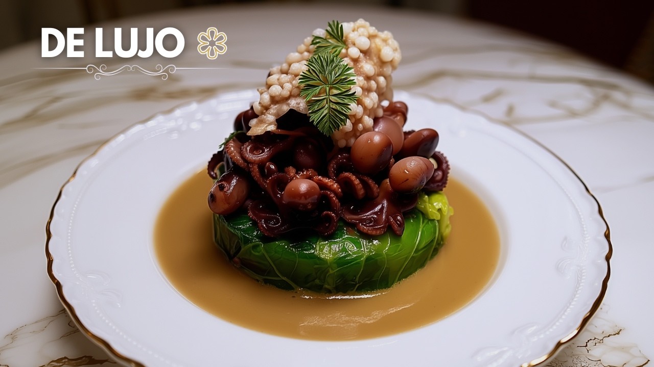 Pulpitos Salteados con Trinxat de Col y Patata | Un Mar y Montaña de Lujo