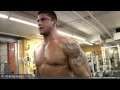 Dean michael hammer curls 100lb dumbbells