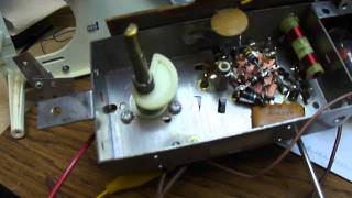 1964 Arvin AM/FM tube type radio before repairs