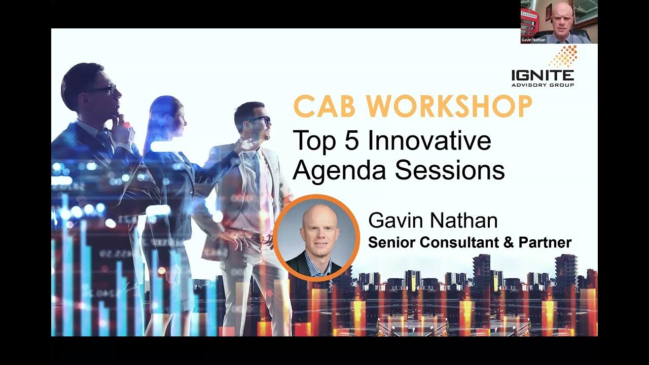 Top 5 Customer Advisory Board Agenda Sessions YouTube