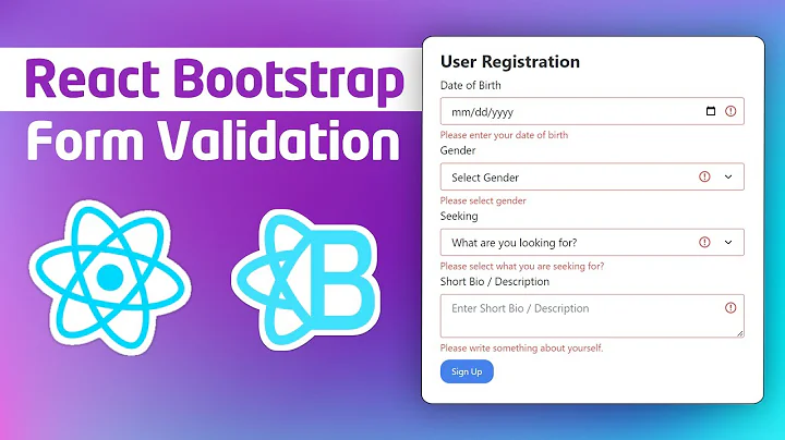 React Bootstrap Form Validation Example