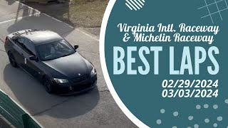 Virginia International Raceway 02/29/24 & Michelin Raceway 03/03/24 Best Laps | The URL dr. Racing screenshot 2
