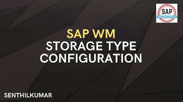 SAP WM Storage Type Creation (Video 26)