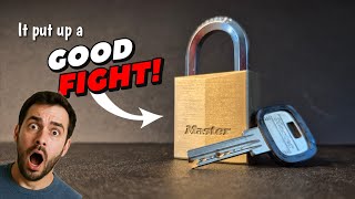 Picked, but I had to work for it! - Masterlock dimple padlock 1145EURD