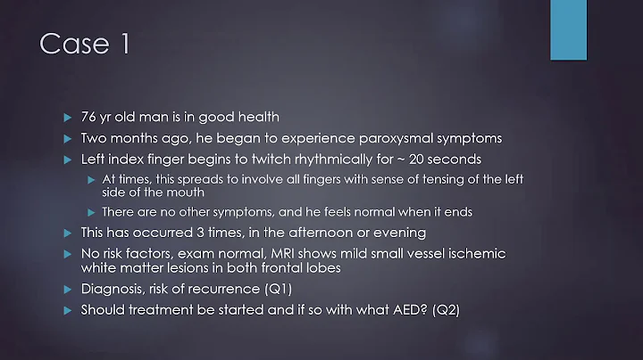 AES Professors Rounds: Adult Epilepsy Case Studies