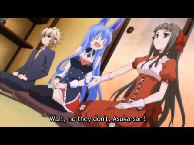 kurousagi, kasukabe you, kudou asuka, and sakamaki izayoi