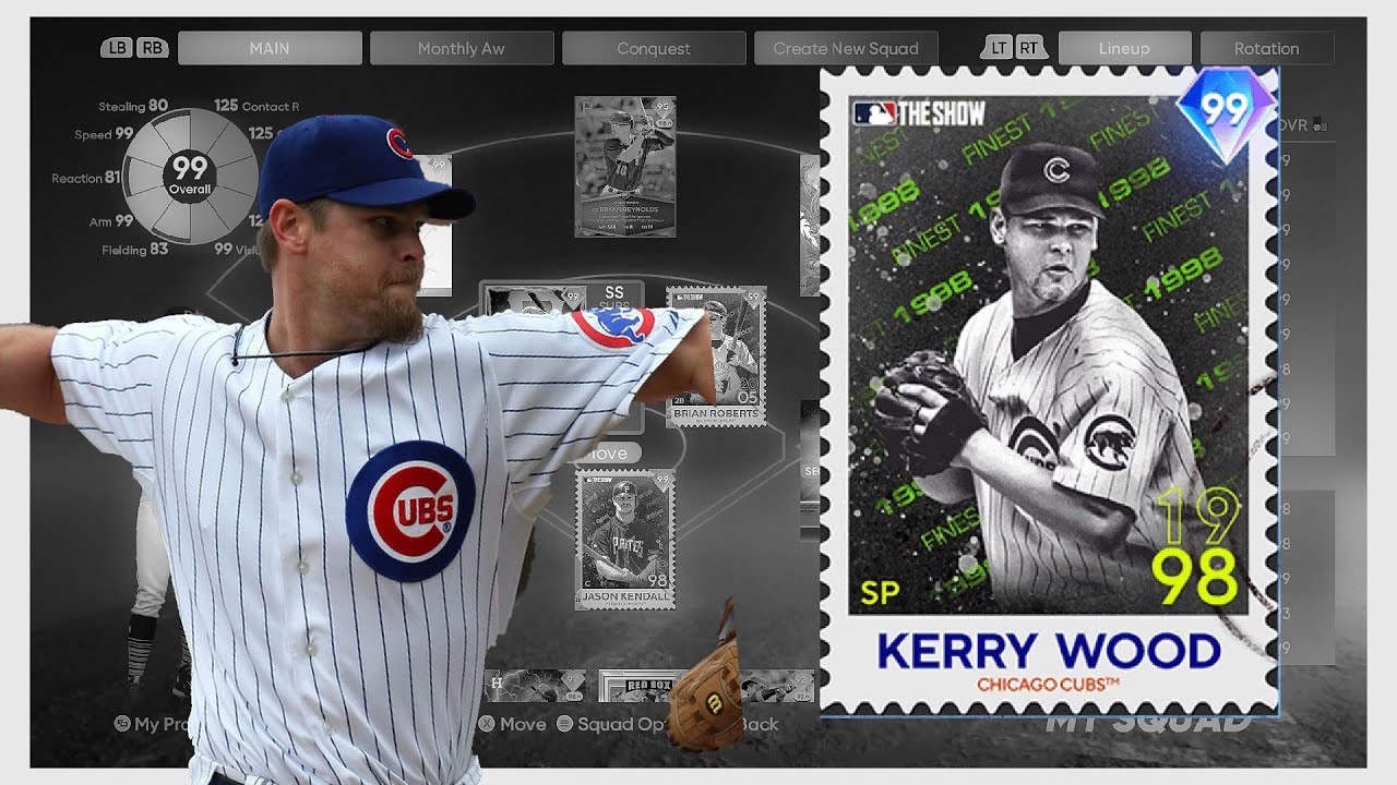 *99* KERRY WOOD DOMINATES IN HIS DEBUT IN MLB THE SHOW 22 !