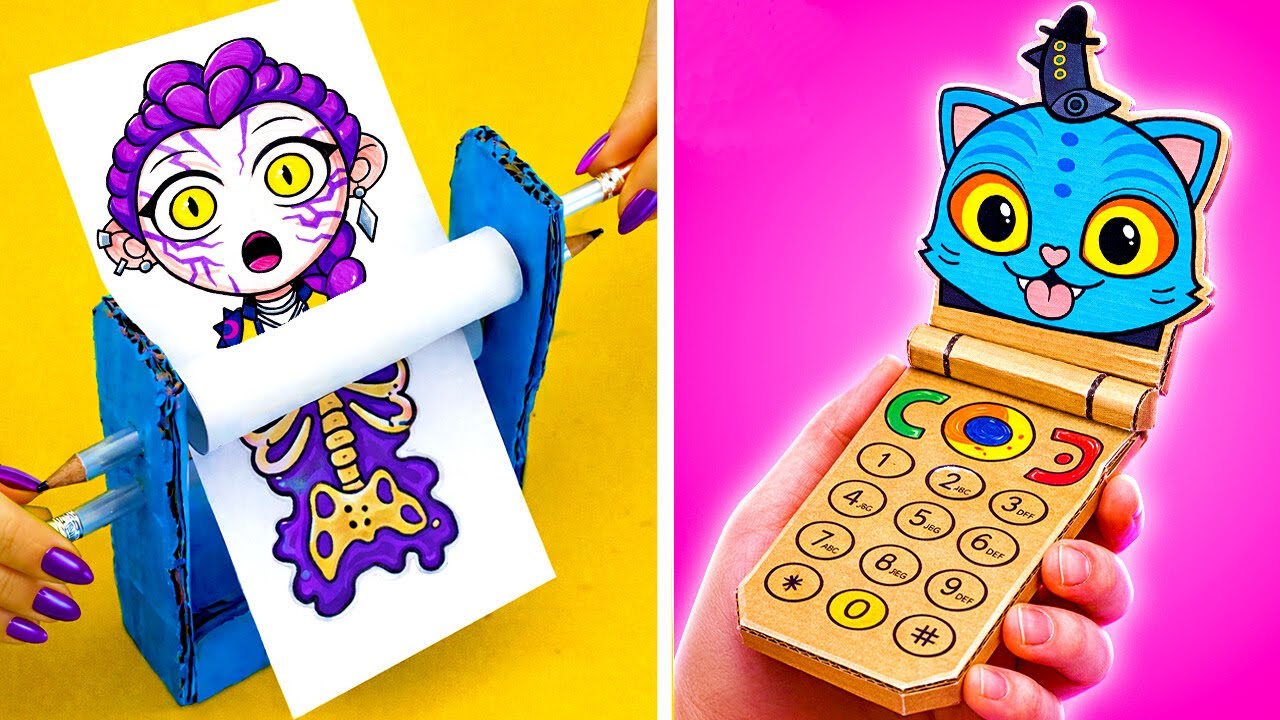 Огромный картонный дом в стиле K-Pop! Безумные бумажные поделки DIY