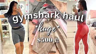 huge $500 gymshark sale try-on haul | mid-size