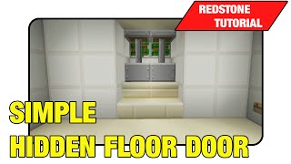 Simple Hidden Floor Door [Two Way Trap Door]Tutorial (Minecraft Xbox 360/One/Ps3/Ps4 TU17)
