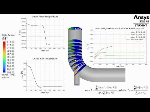 CFD simulation of a mixing elbow in Fuent using Python scripts (PyFluent)