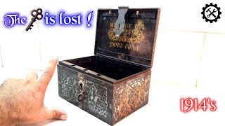 Making a key for antique safe box 1914's - Made in Russia 🇷🇺