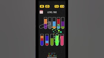 Water Sort puzzle level 1102 | AYU Gamester #shorts