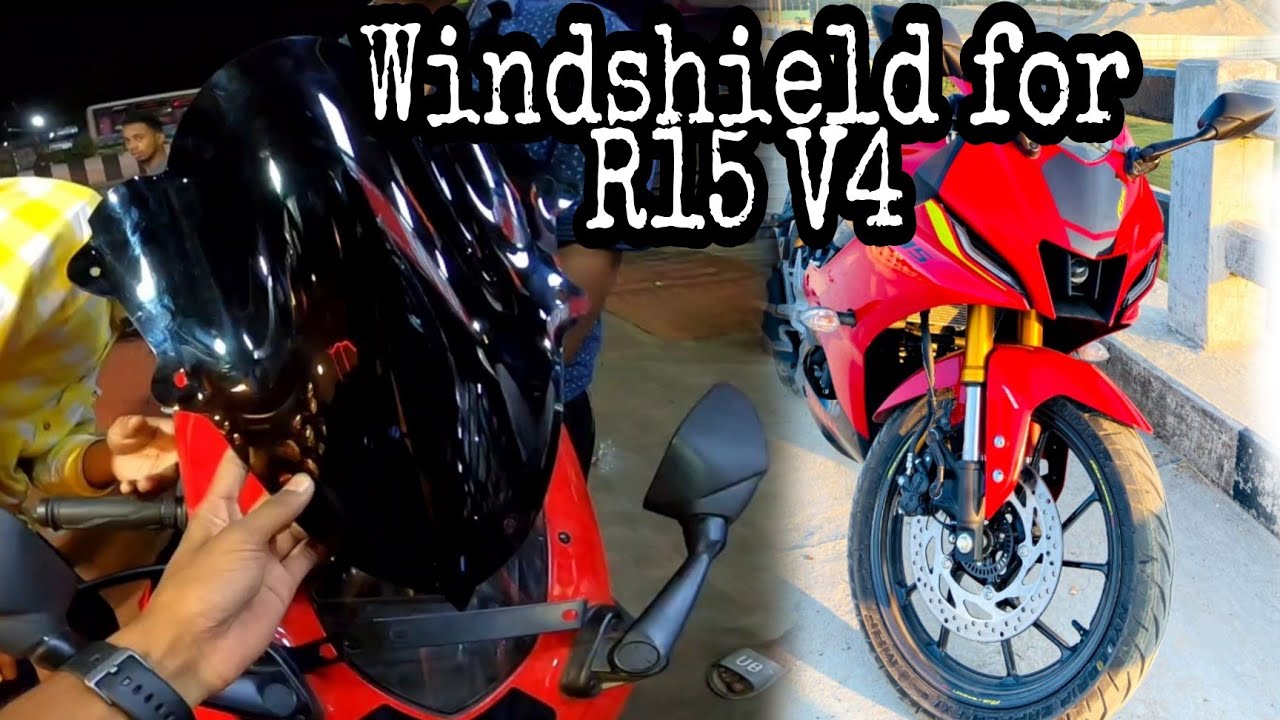 Imran R15 Yamaha R15 V4 modification || windshield || Indicators installation ...