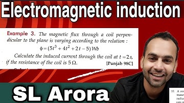 Ex-3 Electromagnetic Induction (EMI) Numericals from Sl arora 12th physics based on magnetic flux