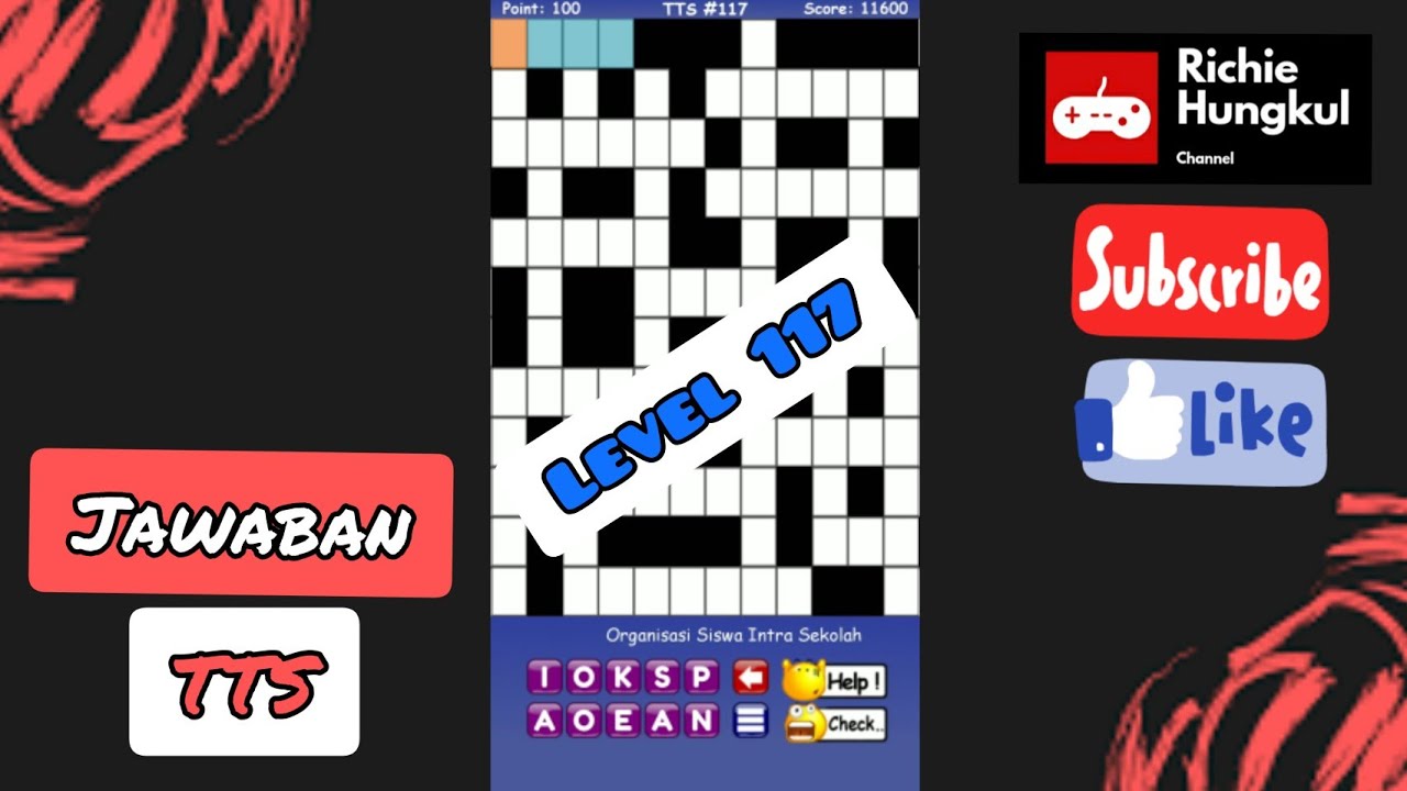 Jawaban Tts Level 117 Youtube