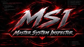 The application I just wrote: MSI Master System Inspector MSI v1.0.0 screenshot 5