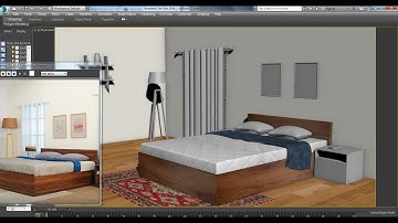 Tutorial on Modeling,Texturing & Lighting a 3D Interior in 3dsmax using Vray ( Part 4)