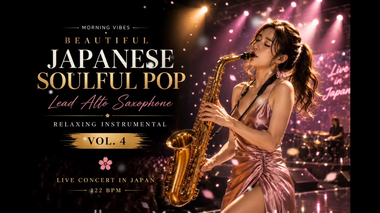 Beautiful Japanese Soulful Pop 🚫 No Iklan || Lead Alto Saxophone || Relaxing Instrumental Vol. 4