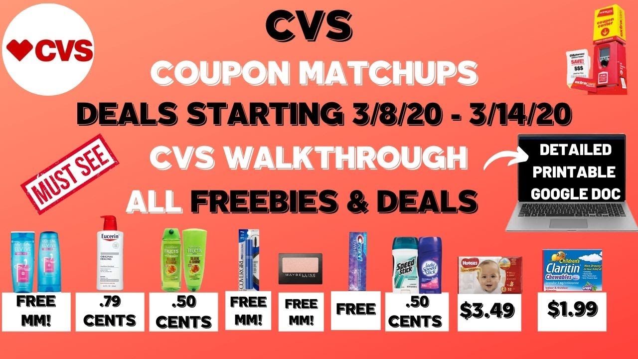 TONS of FREE & CHEAP CVS DEALS STARTING 3/8/20COUPON MATCHUPS DEAL BREAKDOWNS COME WITH ME TO