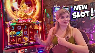 Hitting Every Bonus on the NEW Lucky Koi Slot Machines in Las Vegas!