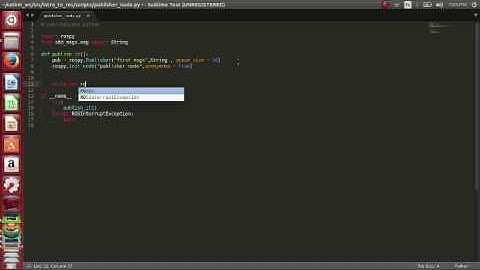ROS Tutorial 5 ROS Publisher & Subscriber node