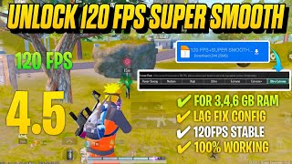 💫120 FPS SUPER SMOOTH CONFIG BGMI 4.5 |BGMI LAG FIX CONFIG 4.5 | 120 FPS LAG FIX CONFIG PUBG 4.5