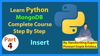 Learn Python MongoDB Complete Course |Step By Step| Insert |Ponnuri Gopie Krishna |Part-4 Update