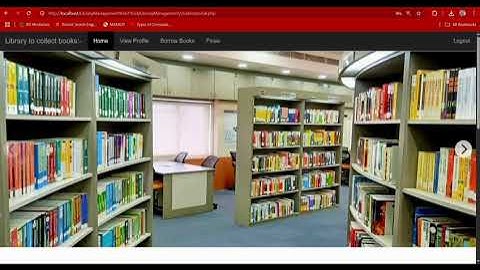 Library management system website demo
