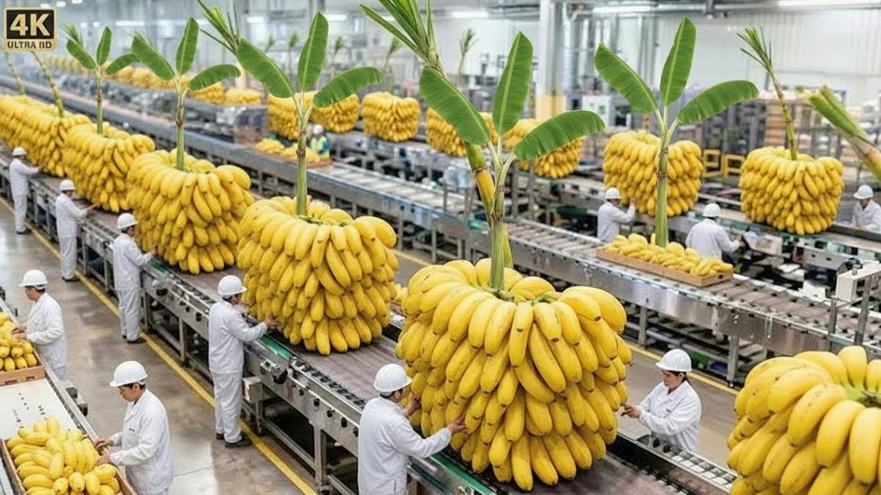 Inside a Modern Banana Bread Factory: How Fresh Bananas Become Perfect Loaves