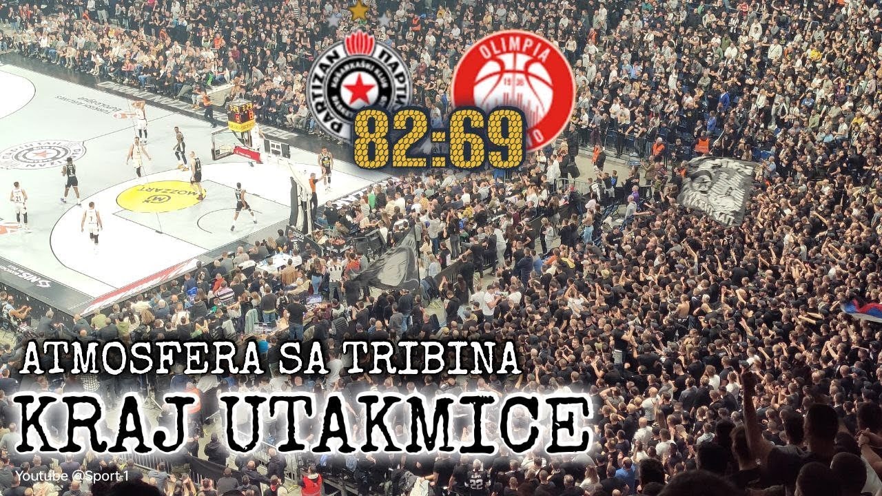 Partizan Olimpia Milano 82:69 Završnica utakmice (sa tribina)