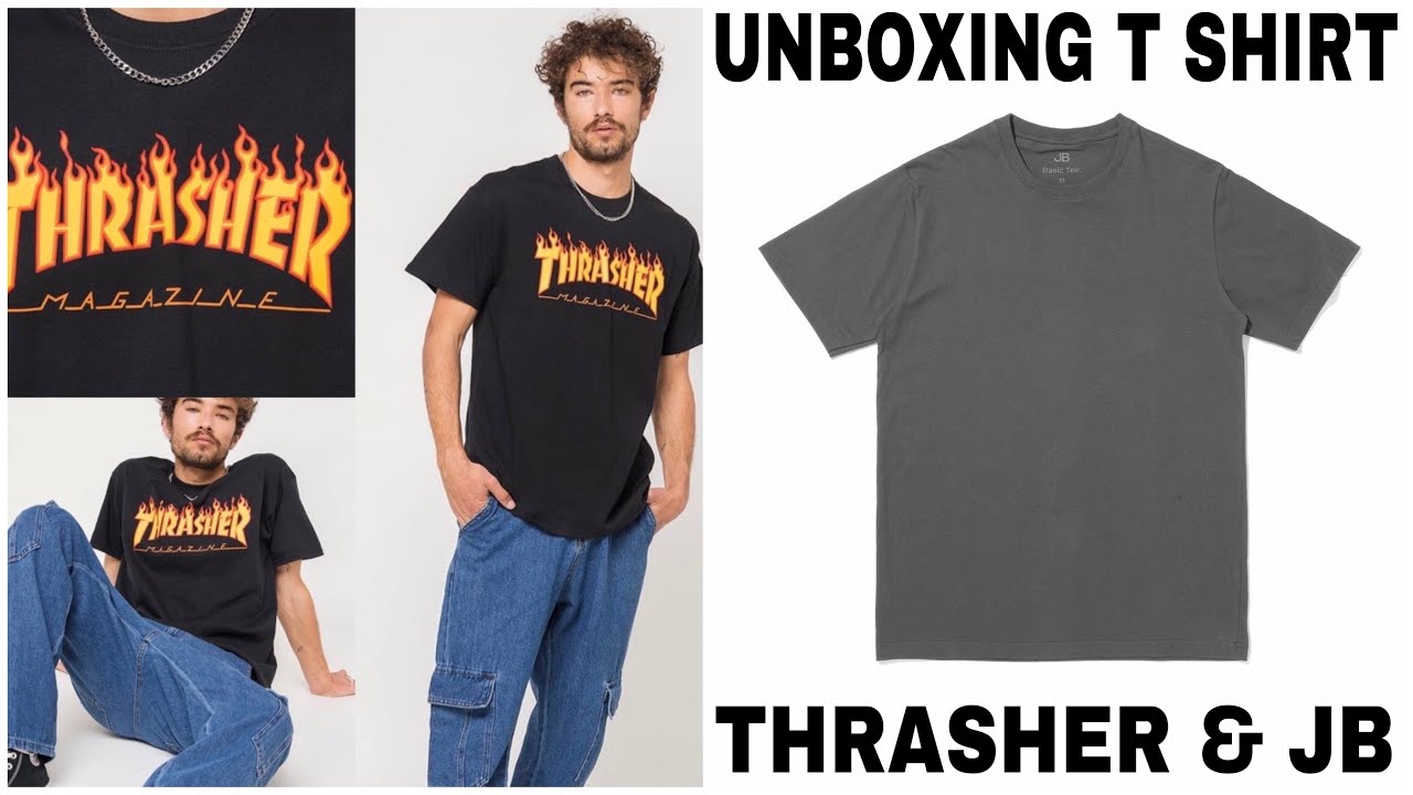 UNBOXING T SHIRT KAOS THRASHER ORI DAN JB ID BRAND LOKAL
