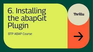 6 - Installing the abapGit Plugin