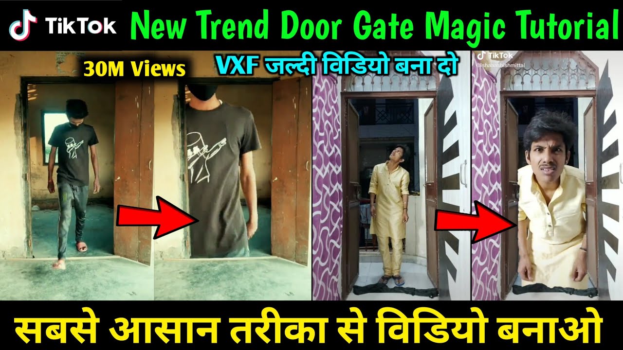 Tik Tok new trend Door Magic VFX editing tutorial Tik Tok viral video