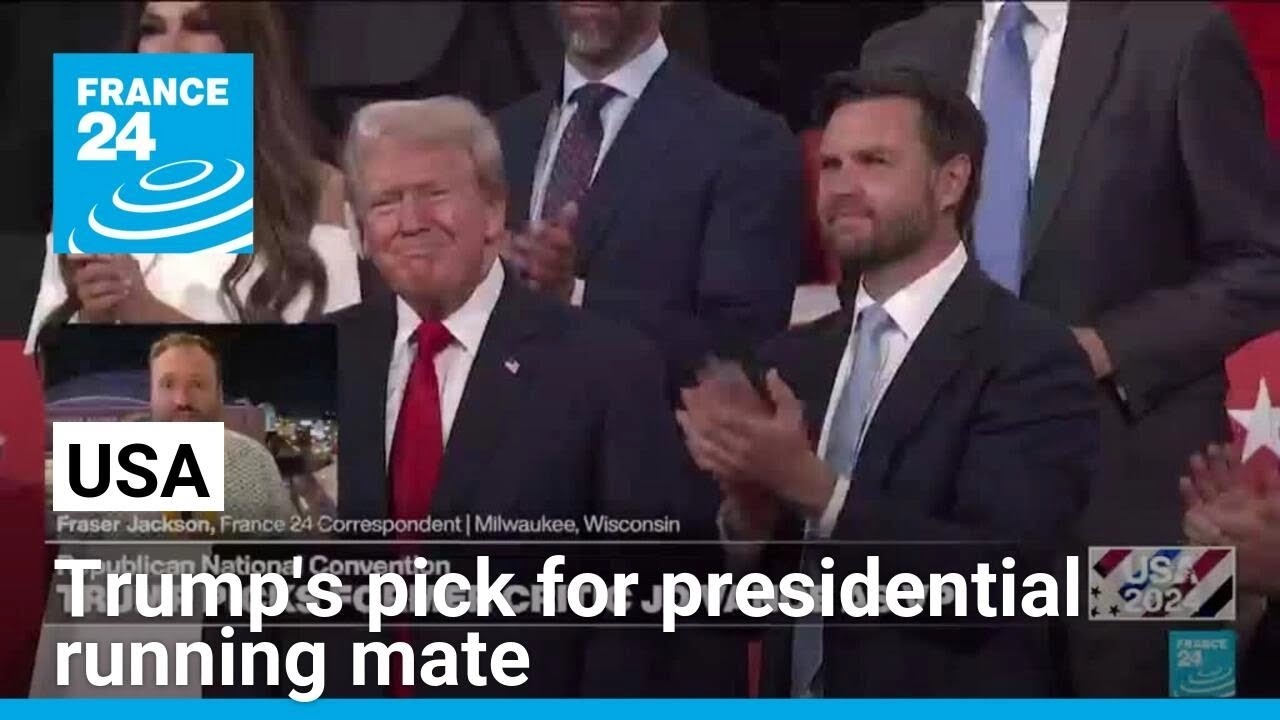 J.D. Vance is Trump's pick for Vice President • FRANCE 24 English - YouTube