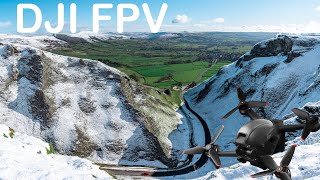 DJI FPV Drone at Winnats Pass Freestyle