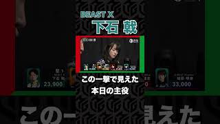 【同日連勝の序章】絶好調・下石戟、オーラスで決めた跳満トップ #mリーグ #麻雀 #abema #麻將