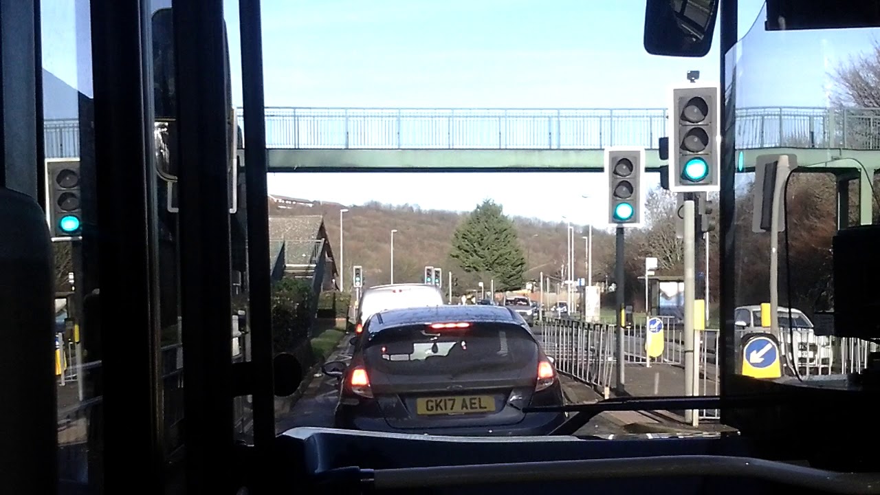 FULL JOURNEY ON THE NUMBER 166 FROM LORDSWOOD THE KESTRAL SHOPPING CENTRE TO CHATHAM BUS STATION