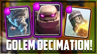 Clash Royale - GOLEM DECIMATION! Crushing Deck