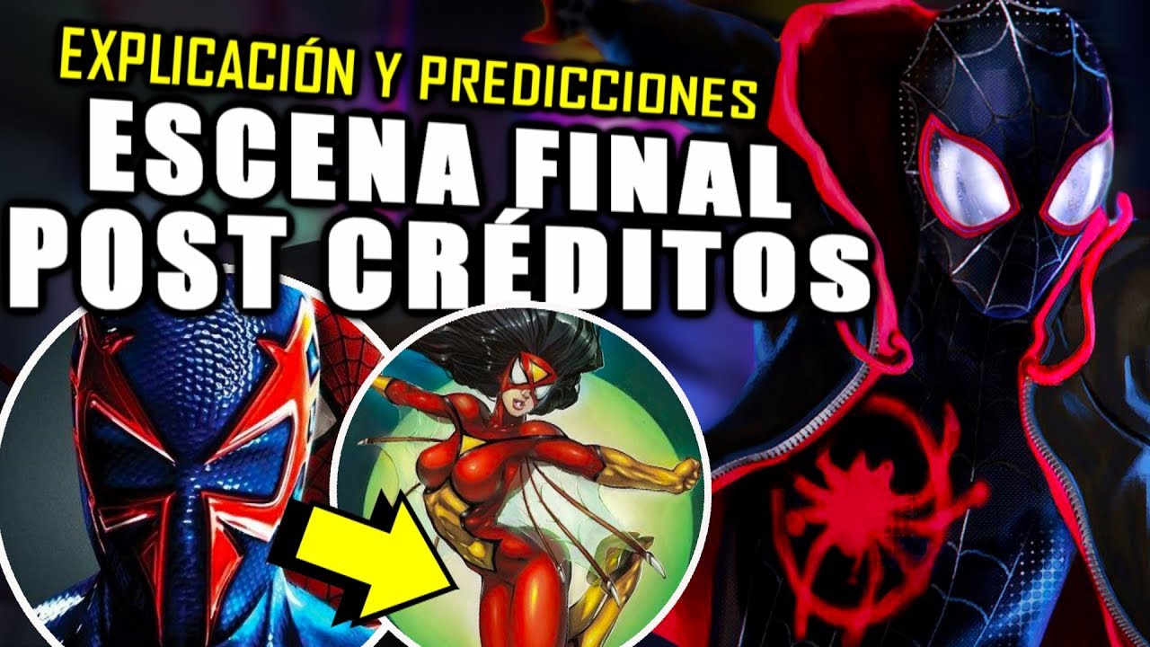 QUÉ DEMONIOS PASÓ? Escena final y Post Créditos Spider-Man Into The Spider  Verse | EXPLICACIÓN - YouTube