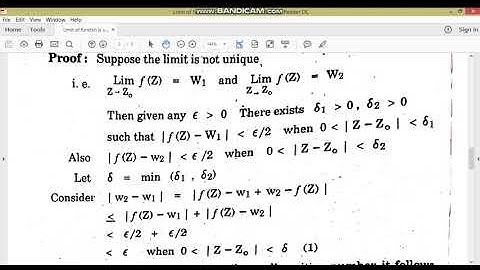 Limit of function is unique//Complex analysis//M.Adnan Anwar