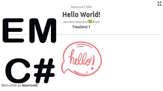 Beecrowd 1000 HELLO WORLD C#