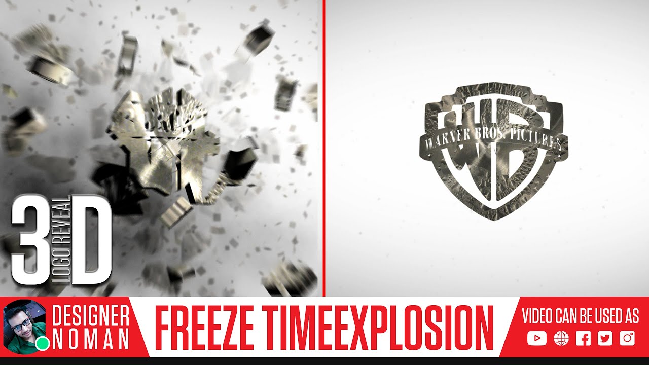 Freeze time explosion Logo Reveal | Intro video Logo Animation | (VIDEO NO: #55)