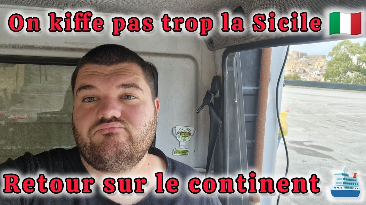 Direction le continent, la Sicile c'est bof 🇮🇹🫤🛳
