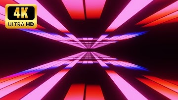 Neon Sci-Fi Tunnel Loop Animation | No Copyright #freedownload