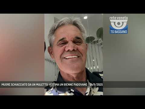 Video MUORE SCHIACCIATO DA UN MULETTO: VITTIMA UN 61ENNE PADOVANO | 21/11/2025