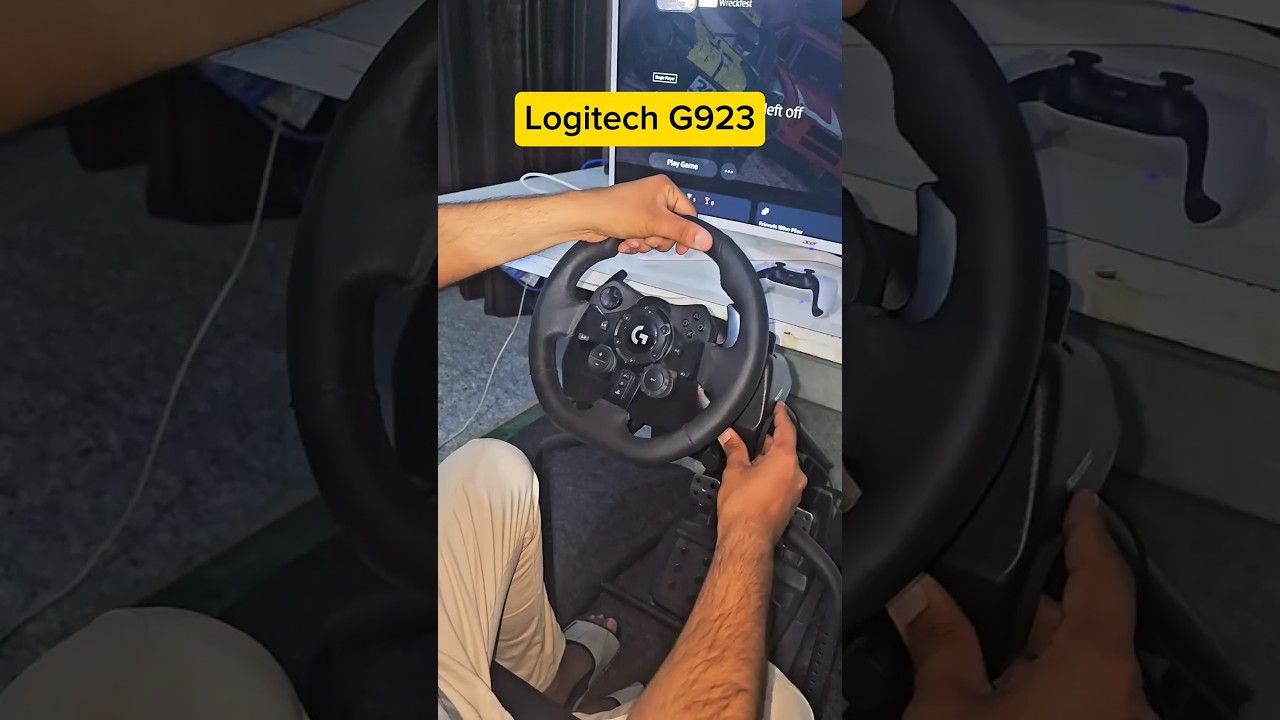 Logitech G923 Racing Wheel and Pedals